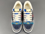 GUCCl Suede Leather Skate Shoes Fashion Lace Up Casual Sneakers