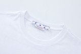 Off White Lightning Arrow Letter Print T-shirt Fashion Round Neck Short Sleeve