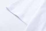 New Off White Religious Arrow Print Cotton Loose Short Sleeve