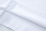 Off White Cartoon Print Short Sleeve Fashion Round Neck Cotton T-shirt