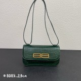Balenciaga Gossip Bag Fashion Underarm Bean Curd Bun Handbag Satchel Bag Sizes: 23.5*12.5*10.5CM