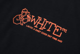 Off White Graffiti Ruond Neck Short Sleeve Unisex Casual T-shirt