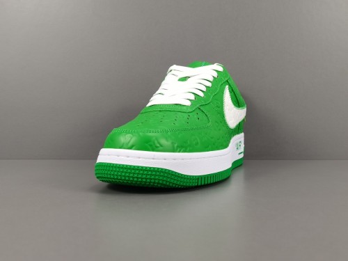 LOUlS VUlTTON X Nike Air Force 1 Low Unisex Casual Chessboard Fashion Green Sneakers