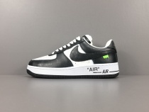 LOUlS VUlTTON X Nike Air Force 1 Low Unisex Casual Chessboard Fashion Blue Sneakers
