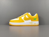 LOUlS VUlTTON X Nike Air Force 1 Low Unisex Casual Chessboard Fashion Blue Sneakers