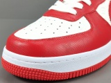 LOUlS VUlTTON X Nike Air Force 1 Low Unisex Casual Chessboard Fashion Red White Sneakers