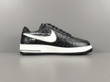 LOUlS VUlTTON X Nike Air Force 1 Low Unisex Casual Chessboard Fashion Black Sneakers