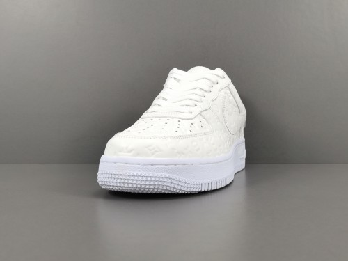 LOUlS VUlTTON X Nike Air Force 1 Low Unisex Casual Chessboard Fashion White Sneakers