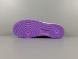 LOUlS VUlTTON X Nike Air Force 1 Low Unisex Casual Chessboard Fashion Purple Sneakers