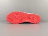 LOUlS VUlTTON X Nike Air Force 1 Low Unisex Casual Chessboard Fashion Red White Sneakers