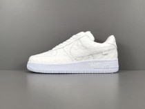 LOUlS VUlTTON X Nike Air Force 1 Low Unisex Casual Chessboard Fashion White Sneakers