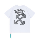 Off White Logo Arrows Print Short Slevee Unisex Cotton Loose T-shirt
