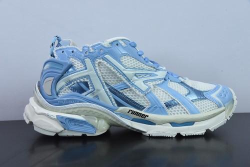 Balenciaga 7.0 Runner Sneaker Retro Fashion Sports Shoes Unisex Blue Sneakers