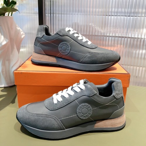 Hermes Classic British Color Matching Low Sneakers Unisex Casual Shoes