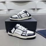 AMIRI PARIS Fashion Street Sneakers Unisex Hand-Painted Bone Half Slipper Shoes