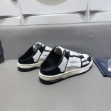 AMIRI PARIS Fashion Street Sneakers Unisex Hand-Painted Bone Half Slipper Shoes