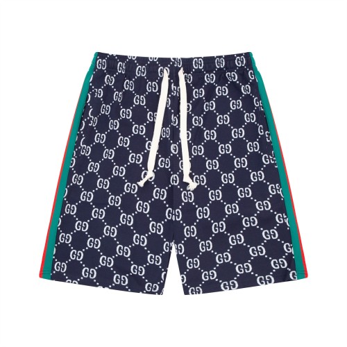 Gucci Classic Full Logo Jacquard Letter Shorts Unisex Casual Pants