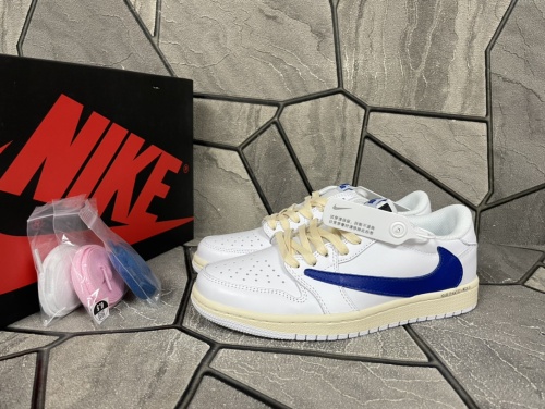 Nike x Travis Scott x Air Jordan 1 AJ1 Low Unisex Retro Sneakers Casual Running Shoes
