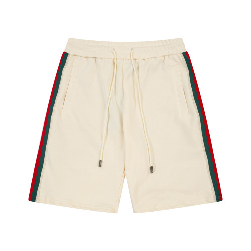 Gucci Classic Contrast Ribbon Logo Jacquard Letter Shorts Unisex Casual Cotton Sports Shorts