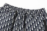 Dior Classic Quarter-Jacquard Yarn-Dyed Jeans Shorts Unisex Casual Cotton Sports Shorts