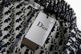 Dior Classic Quarter-Jacquard Yarn-Dyed Jeans Shorts Unisex Casual Cotton Sports Shorts