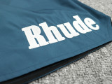 Rhude Logo Letter Embroidered Loose Casual Trend Beach Shorts Pants