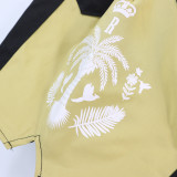 Rhude Logo Letter Coconut Print Color Contrast Sports Shorts