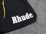 Rhude Logo Letter Embroidered Loose Casual Trend Beach Shorts Pants