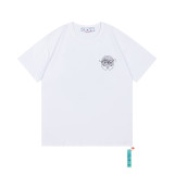 Off White Off White Logo Arrows Print Short Slevee Unisex Cotton Loose T-shirt