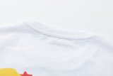 Off White Colored Graffiti Arrows Print Short Slevee Unisex Cotton Loose T-shirt