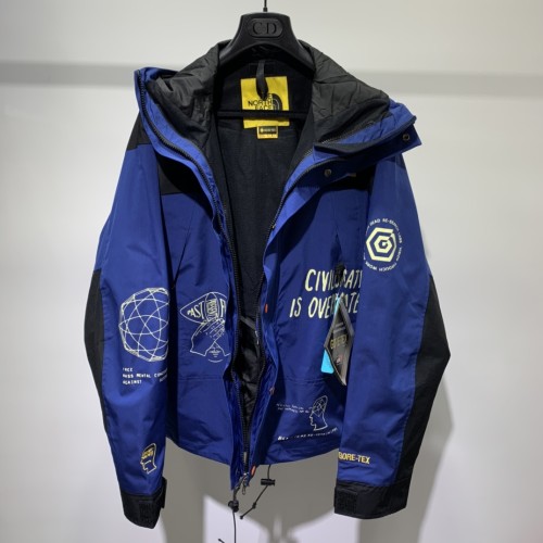 The North Face x Brain Dead Co-Branded Graffiti Punching Jacket Unisex Embroidery Windproof Waterproof Jacket