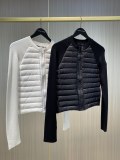 Canada Goose Women Knitted Down Patchwork Down Jacket
