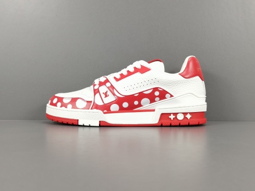 Louis Vuitton LV Trainer Men Casual Chessboard Fashion Cricket Shoes