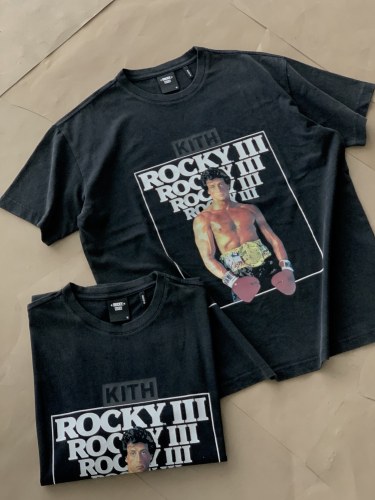 Kith x 1976 ROCKY·III Unisex Short Sleeves Vintage Movie Style Rocky T-Shirts
