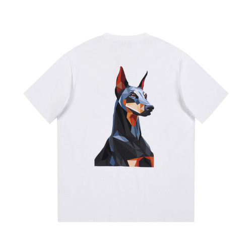 Givenchy Inverted Letter Logo T-shirt Unisex Cartoon Dog Print Short Sleeve