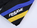 Rhude Men's Logo Print Letter Print Side Contrast Casual Sports Shorts