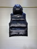Moncler Agneaux Hoodies Down Vest Unisex Classic Ectangular Articulated Seam Vest