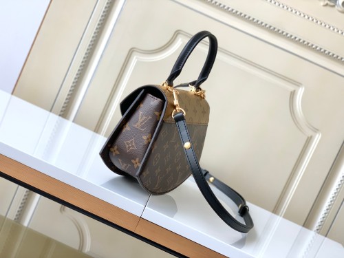 Louis Vuitton M46548 Fashion Tilsitt Handbag Fan Shaped Medieval Bag Sizes:23.5×16.5×8CM