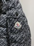 Moncler Classic Maire Print Fashion Unisex Down Jacket Hooded Down Short Bread Jacket