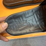 Fendi Classic Men Leather Simple Casual Fashion Slippers