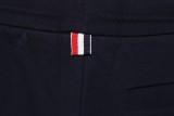 THOM BROWNE Classic Four Stripe Unisex Drawcord Cotton Sports Shorts Casual Blue Pants