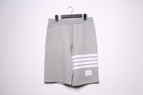 THOM BROWNE Four Stripe Drawcord Cotton Sports Shorts Men Classic Casual Pants