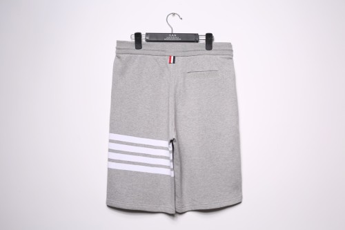 THOM BROWNE Four Stripe Drawcord Cotton Sports Shorts Men Classic Casual Pants