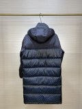 Gucci Unisex Hooded Reflective Long Down Jacket Jacquard Obscure Coat