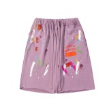 Gallery Dept Graffiti Speckled Ink Curled Short Sleeve Fashion Casual Pants