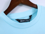 Palm Angels Logo Letter Print Short Sleeve Unisex Cotton Casual T-Shirt
