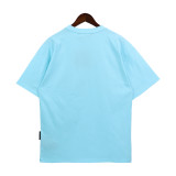Palm Angels Logo Letter Print Short Sleeve Unisex Cotton Casual T-Shirt