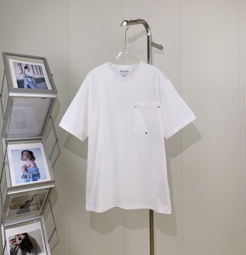 Bottega Veneta Rivet Large Pocket T-Shirt Unisex Oversize Casual Short Sleeve