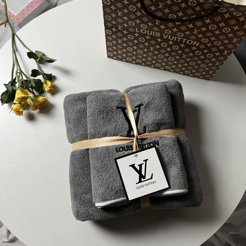 Louis Vuitton Multifunctional Bath Towel Sets Cotton Stroller Cover Blanket Beach Towel Size:35*75/70*140