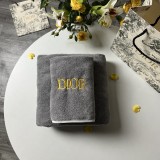 Dior Multifunctional Bath Towel Sets Cotton Stroller Cover Blanket Embroidery Beach Towel Size:35*75/70*140